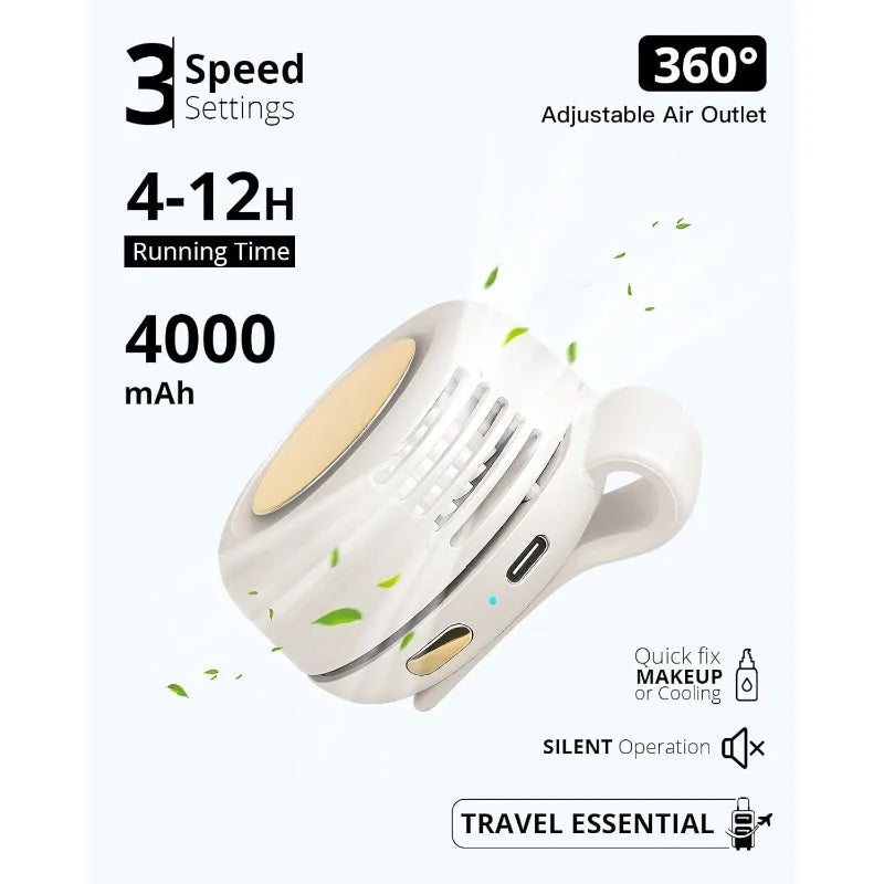 Silent Bladeless Clip Fan